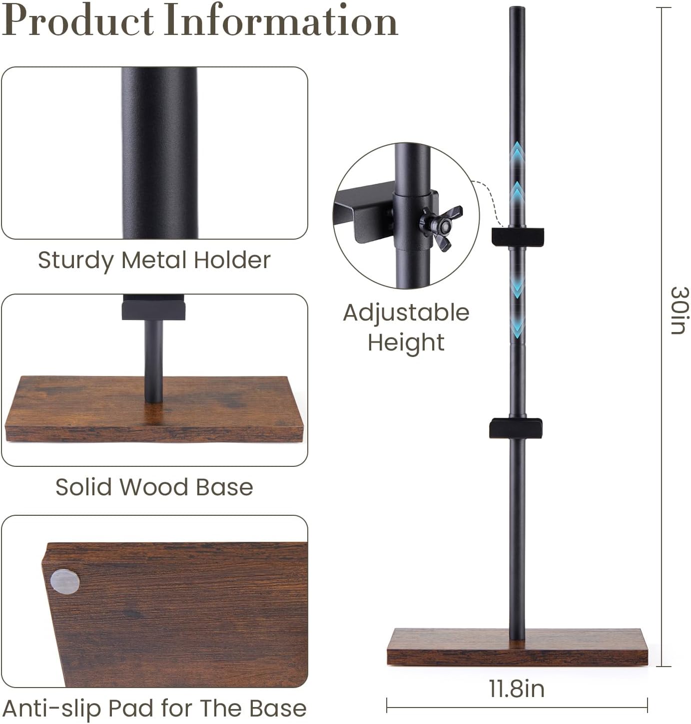 Adjustable Tabletop Picture Easel Stand for 29 H Display