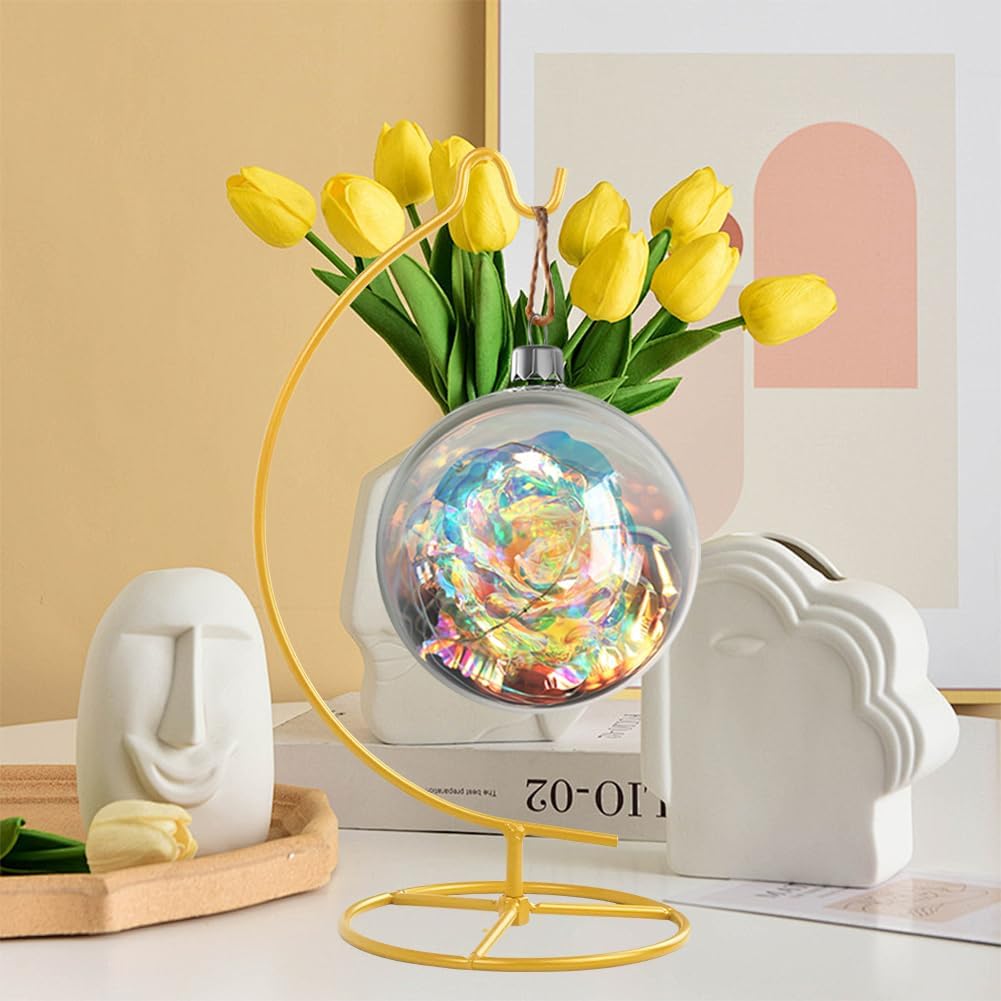 Fosinz Ornament Display Stand for Hanging Glass Globe Air Plant Terrarium