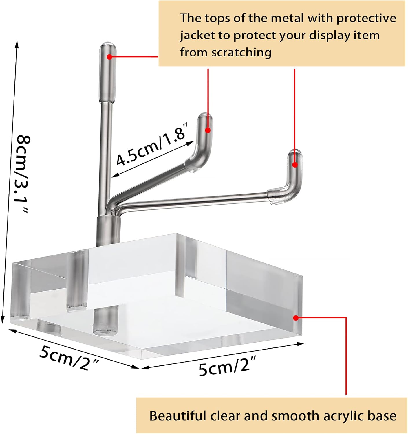 Hipiwe Adjustable Metal Arms Easel Display Stand