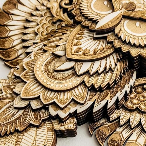 Wood Owl Wall Decor Sculpture Rustic Design
