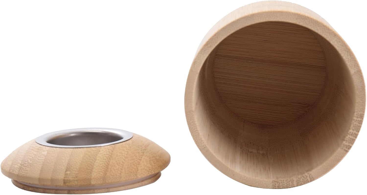 Bamboo Cremation Urn with Candle Holder
