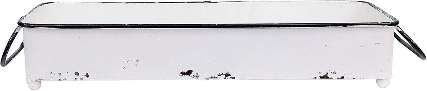 Creative Co Op Decorative Rectangle Metal Tray