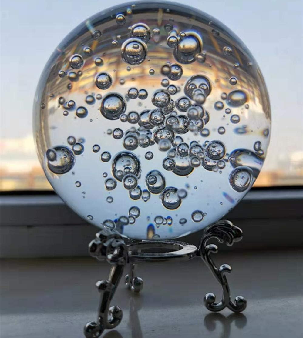Crystal Glass Marbles Water Fountain Feng Shui Decorative Balls 60mm