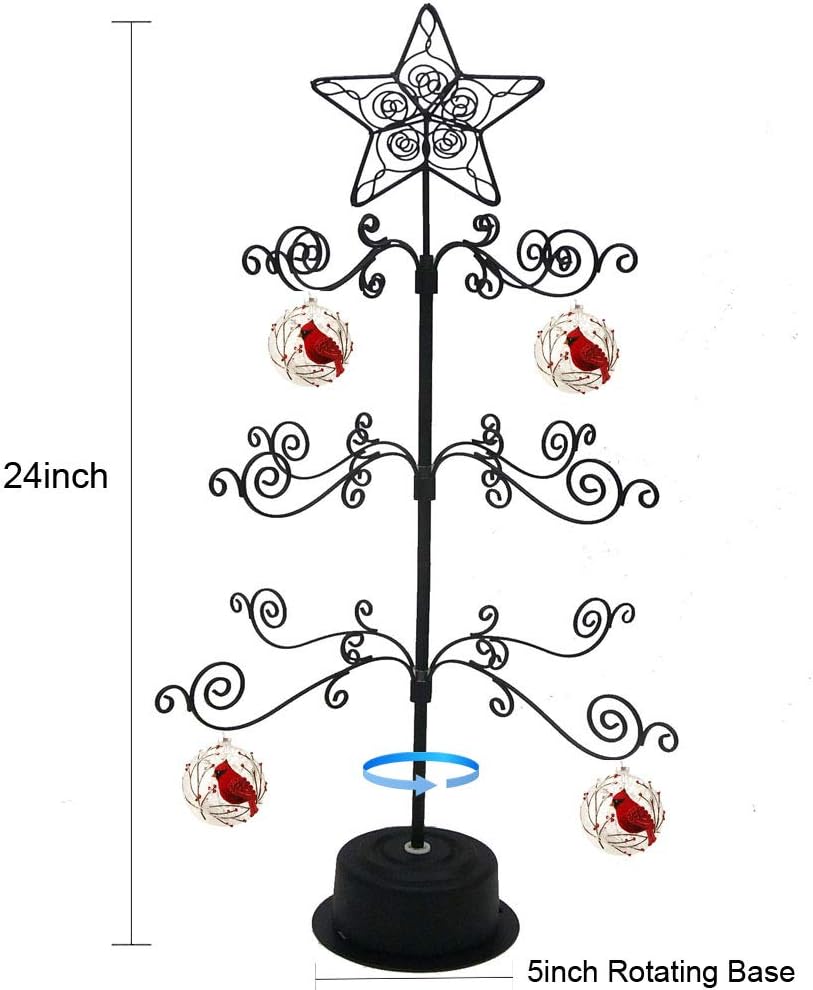 HOHIYA 24 Inch Rotating Ornament Display Stand