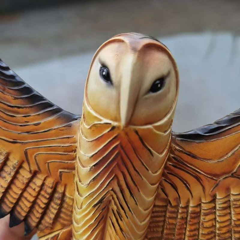Rekeell Handcrafted Owl Resin Wall Sculpture