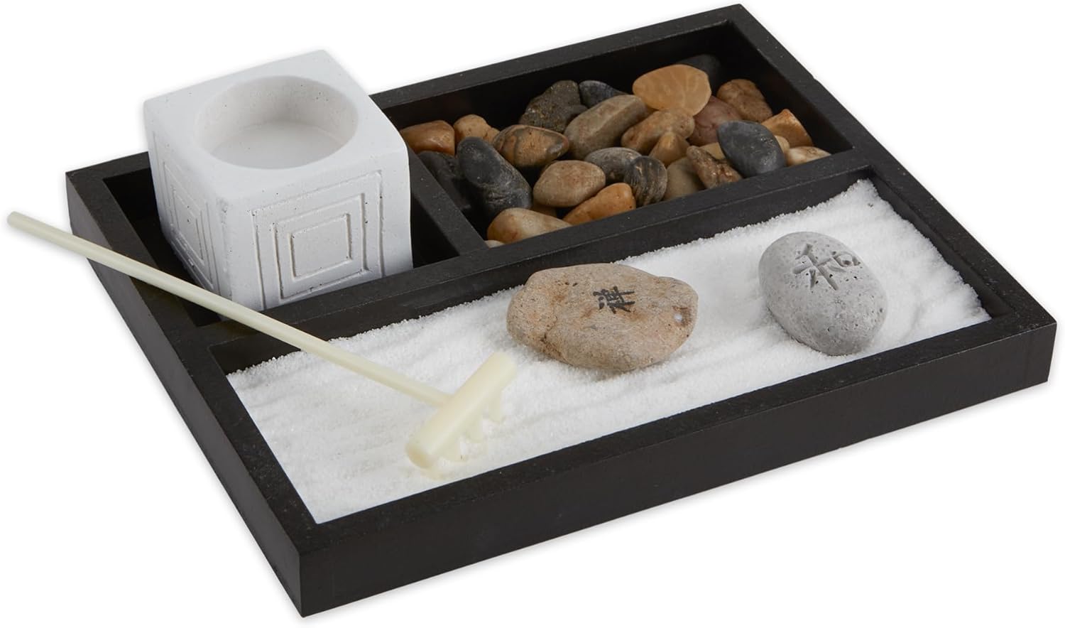 Zingz Thingz Wooden Zen Garden Kit for Home Decor
