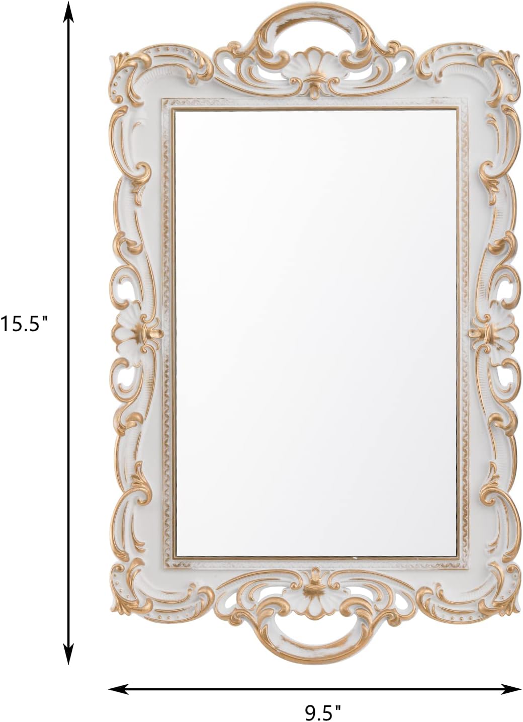 Frcctre 3-Piece Decorative Mirror Tray Set
