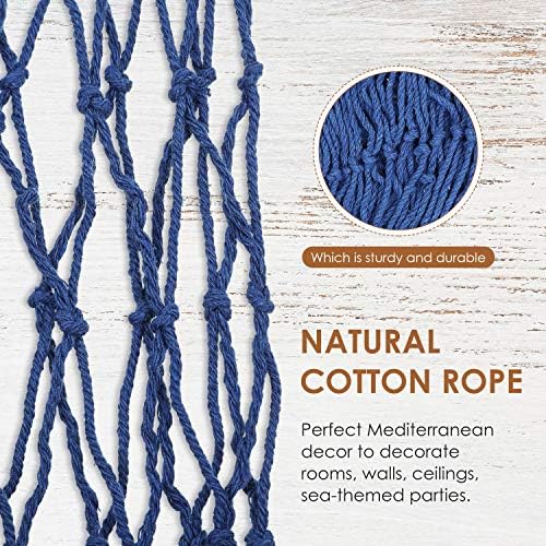 Jetec Decorative Fishnet Wall Hanging Nautical Set