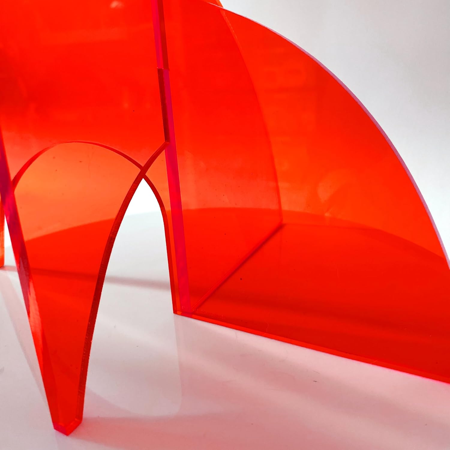 The Moderne Art Stabile in Clear Red 18x16 Tabletop Kinetic Mobile Sculpture