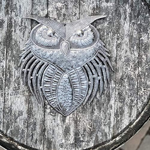 New Owl Metal Wall Art Handmade in Haiti