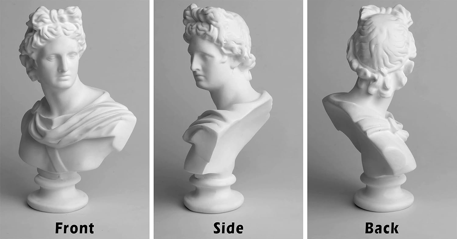 Garwor Apollo Sun God 6 Inch Resin Bust Sculpture
