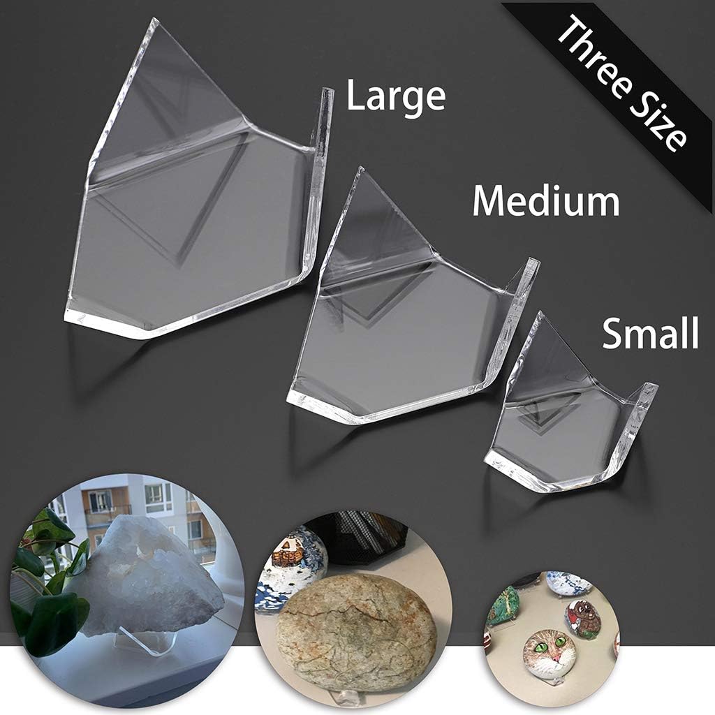 Hipiwe 5 Pack Acrylic Triangle Display Stands