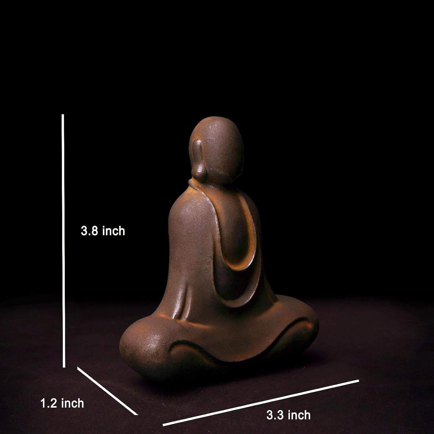 Faceless Buddha Statue - Solid Cast Iron Zen Decor