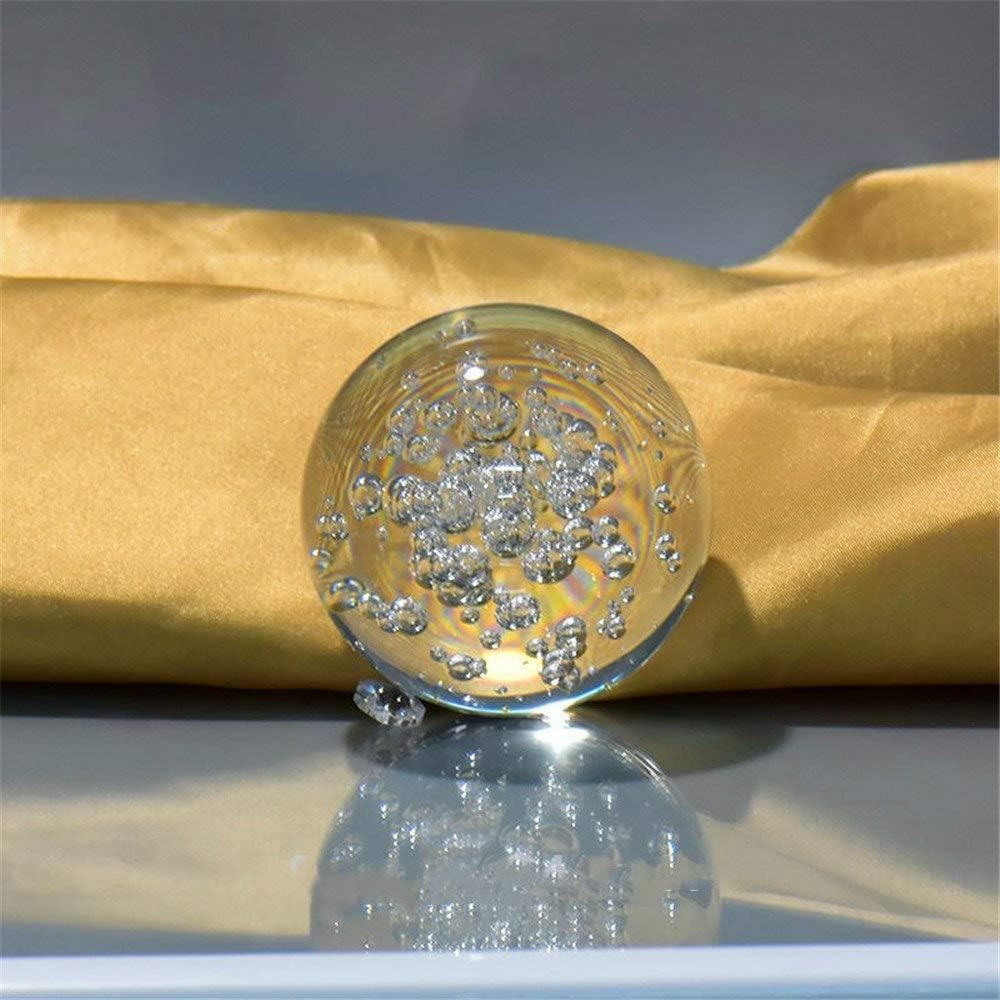 Crystal Glass Marbles Water Fountain Feng Shui Decorative Balls 60mm