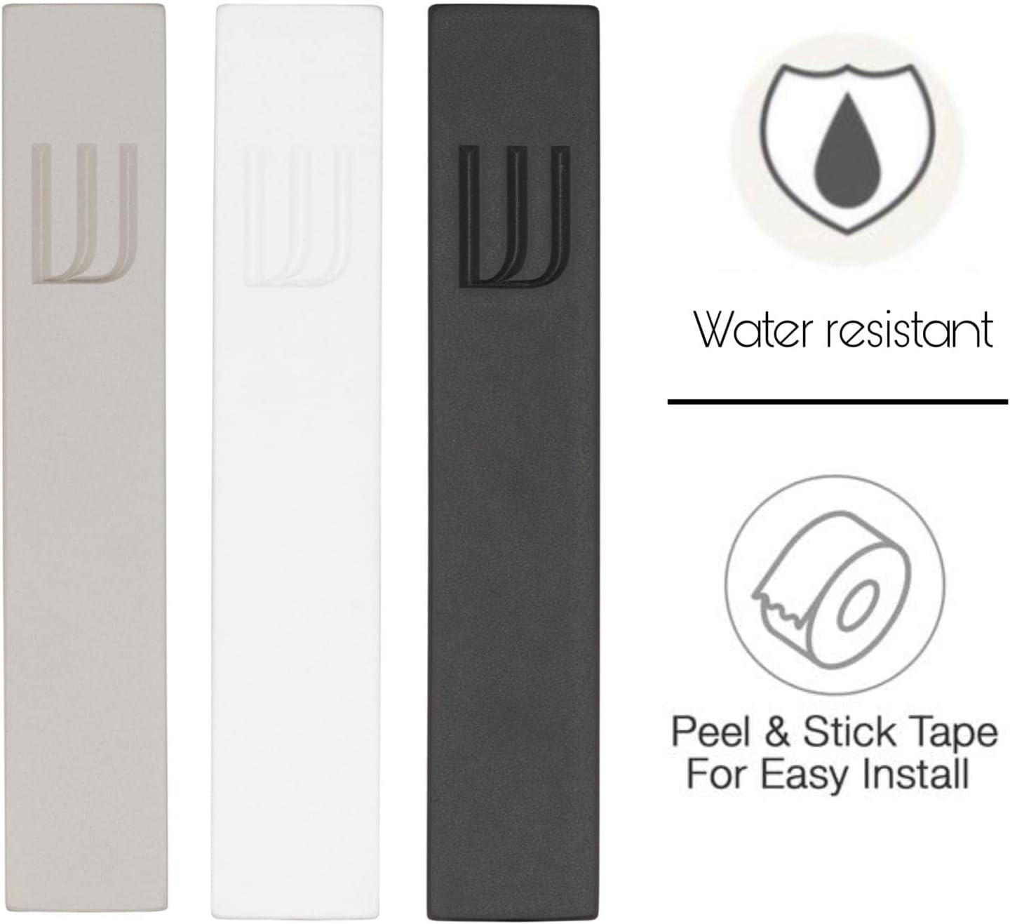 AS Mezuzah Modern Concrete Case with Scroll