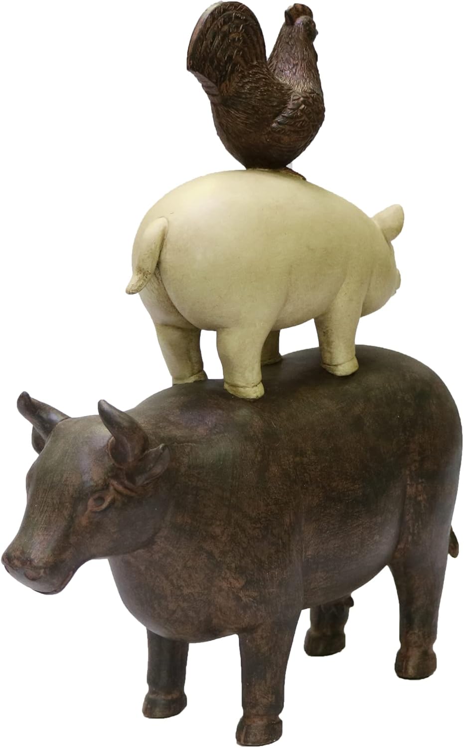 Natures Mark 3 Stacked Farm Animals Decor
