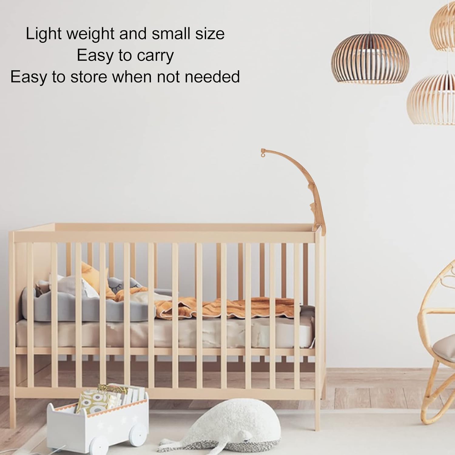 FTVOGUE Foldable Crib Mobile Holder Arm