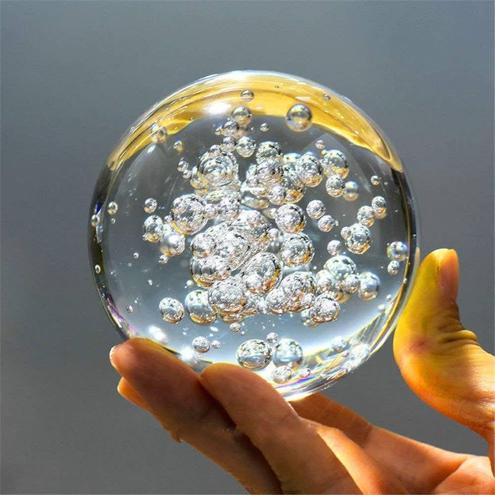 Crystal Glass Marbles Water Fountain Feng Shui Decorative Balls 60mm