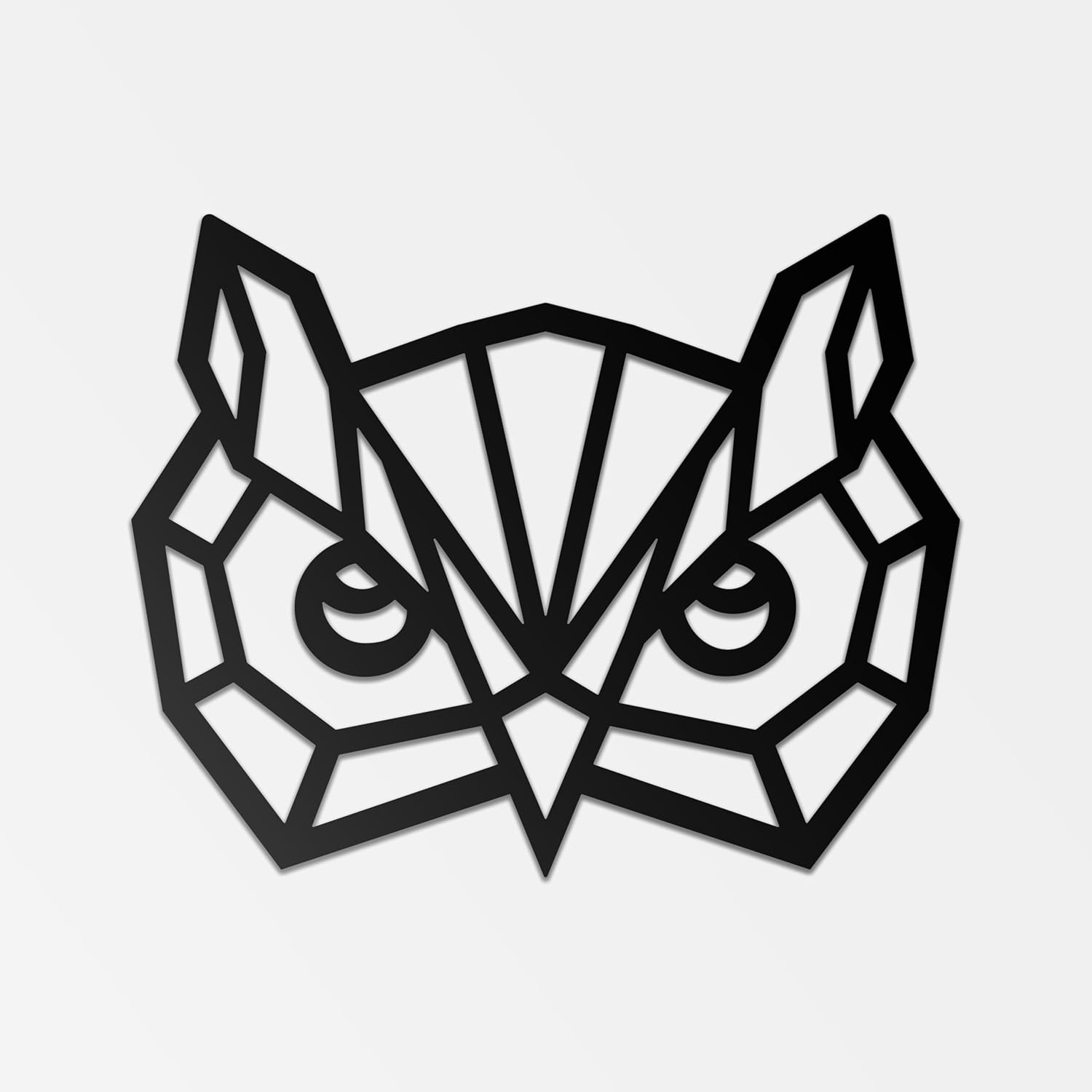 BONPERLA Geometric Owl Wall Art - Modern Minimalist Decor