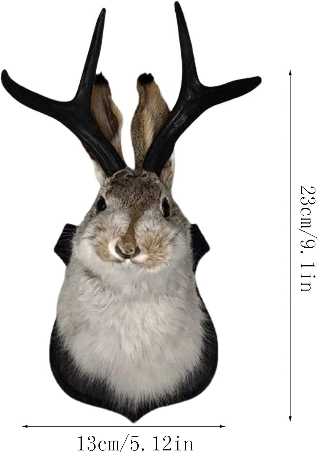 PAHAYU Antler Rabbit Wall Decor Gift - Jackalope Mount