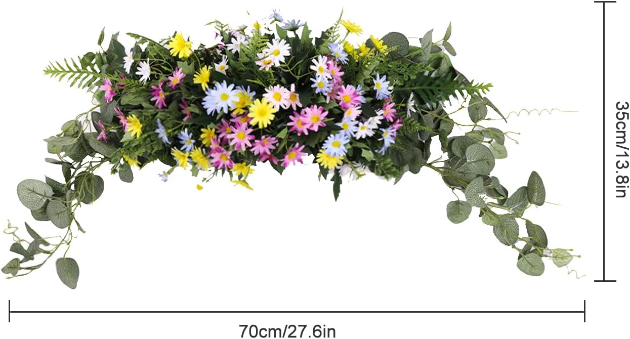 Belupai 276 In Artificial Daisy Swag Decor