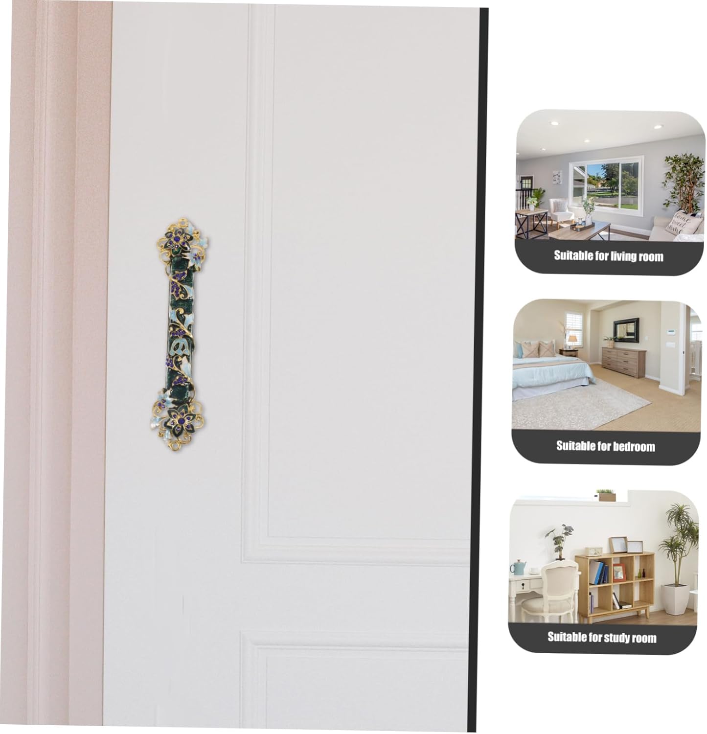 Metal Retro Mezuzah Door Decorative Script Holder
