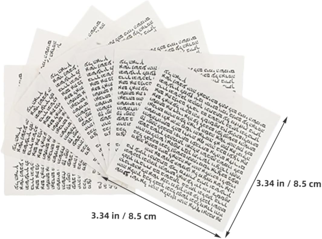 PRETYZOOM 100Pcs Jewish Mezuzah Scroll Wall Decor