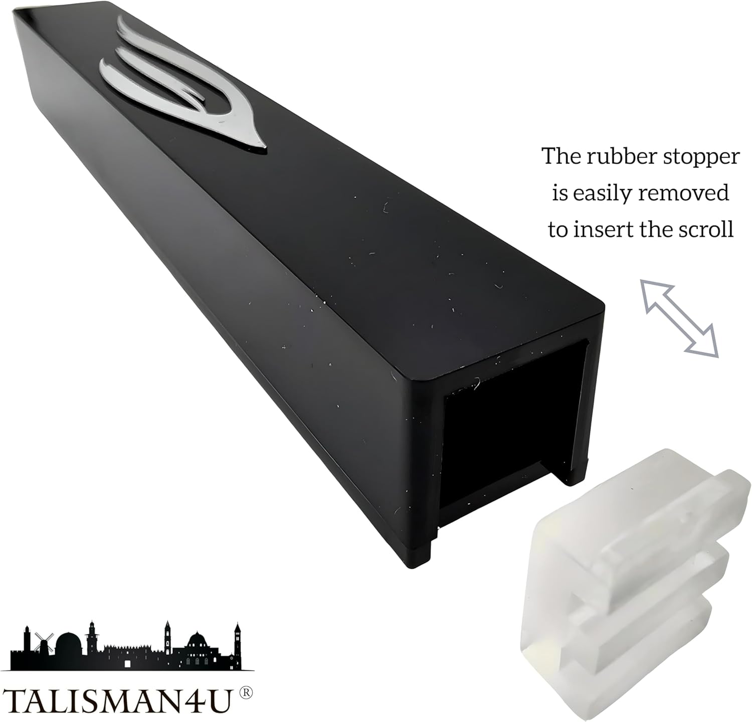Talisman4u Waterproof Mezuzah Case Black