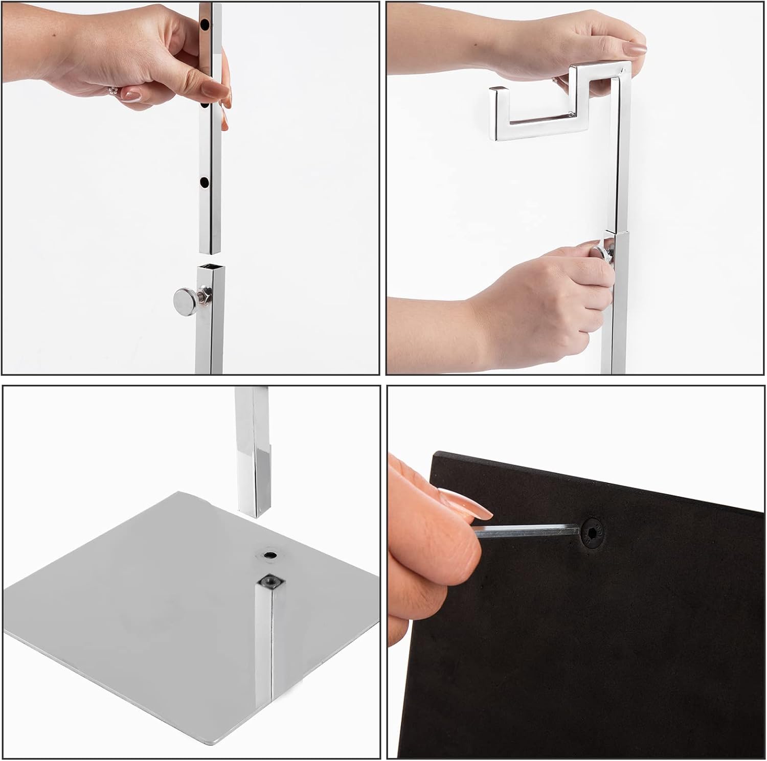 Polmart Adjustable Hanger Display Stand for Bags Wreaths Crafts
