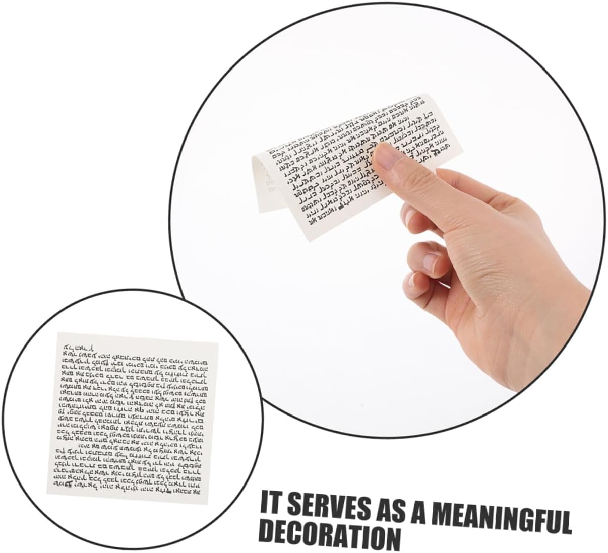 STOBAZA 100pcs Mezuzah Scroll Door Blessing