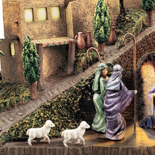 Nativity Sculpture with Light and Music
