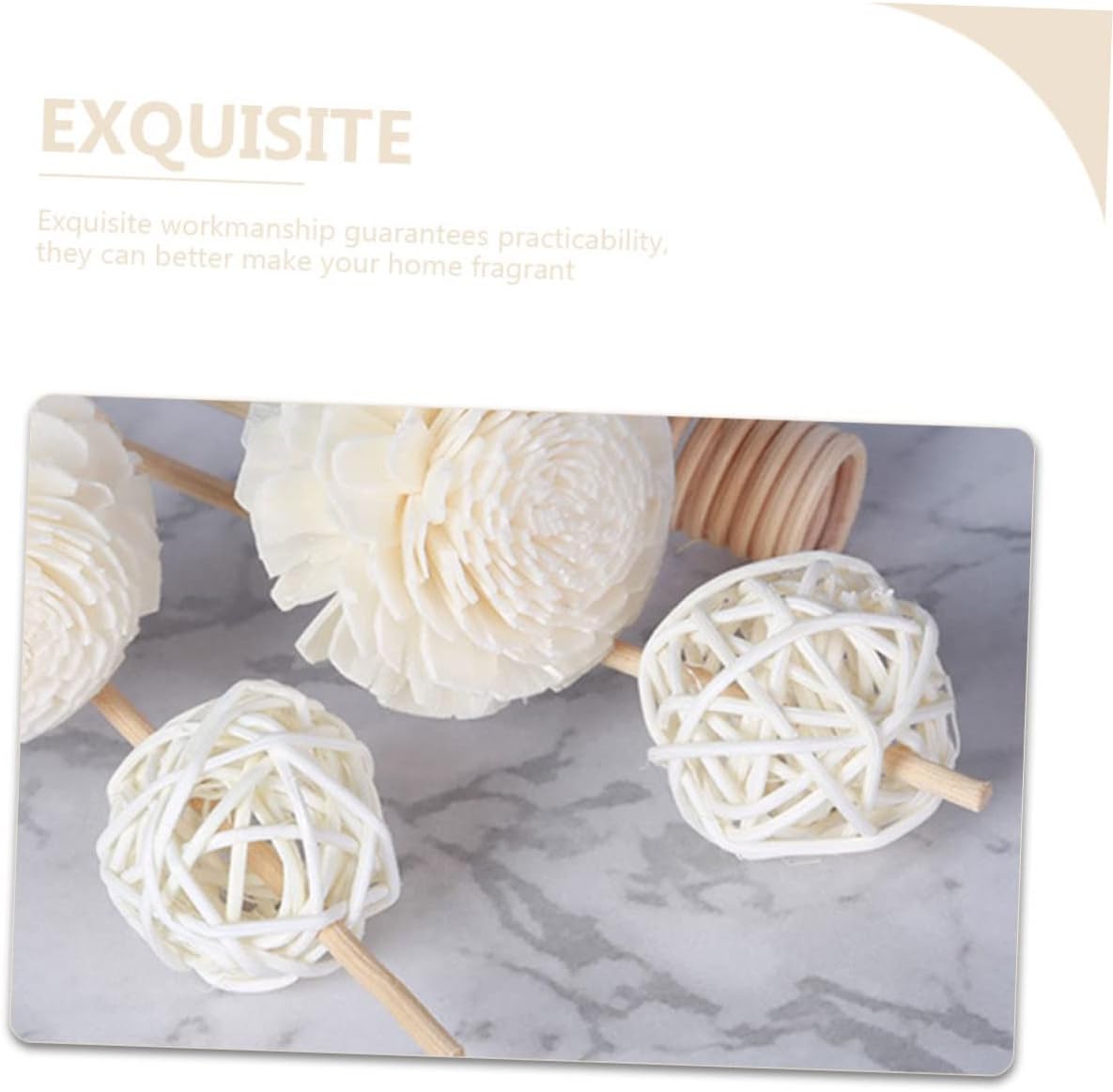 Alipis 25pcs Aromatherapy Rattan Balls Decorative Vase Fillers