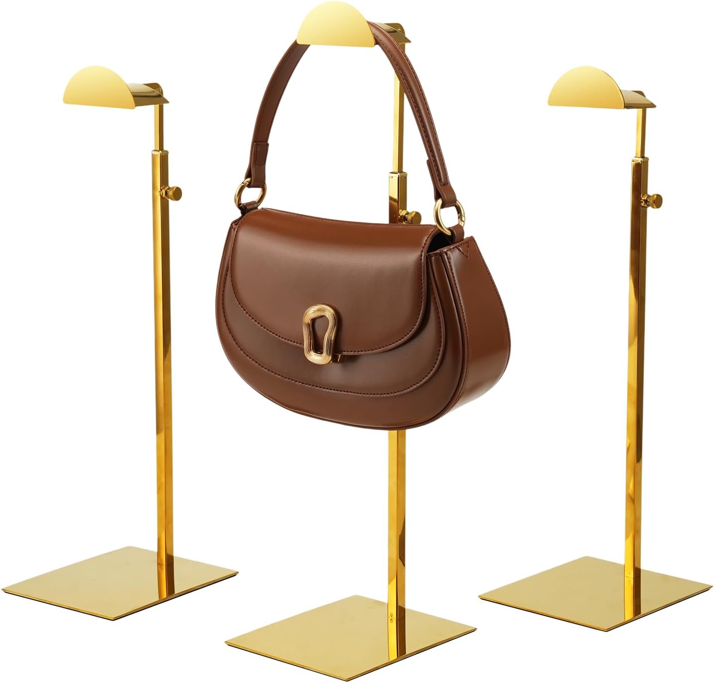 Chawtalion 3PC Gold Purse Display Stand Holder