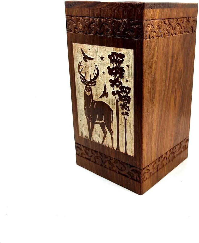 Personalized Wooden Cremation Urn for Ashes