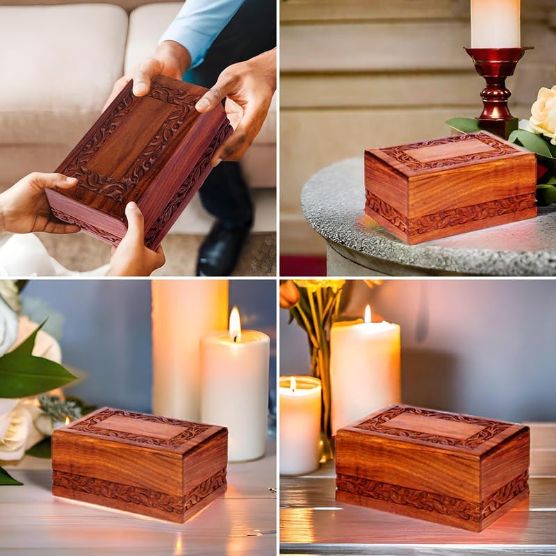 Wooden Keepsake Urn Box - Large Size