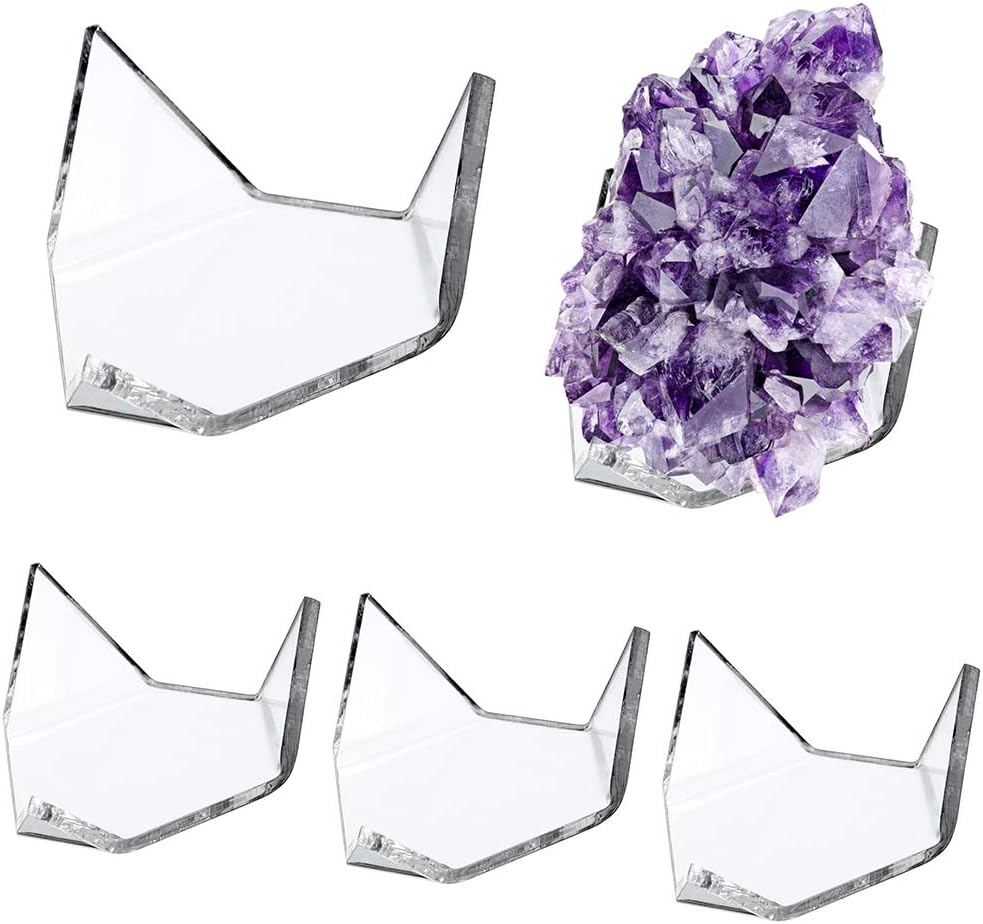 Hipiwe 5 Pack Acrylic Triangle Display Stands