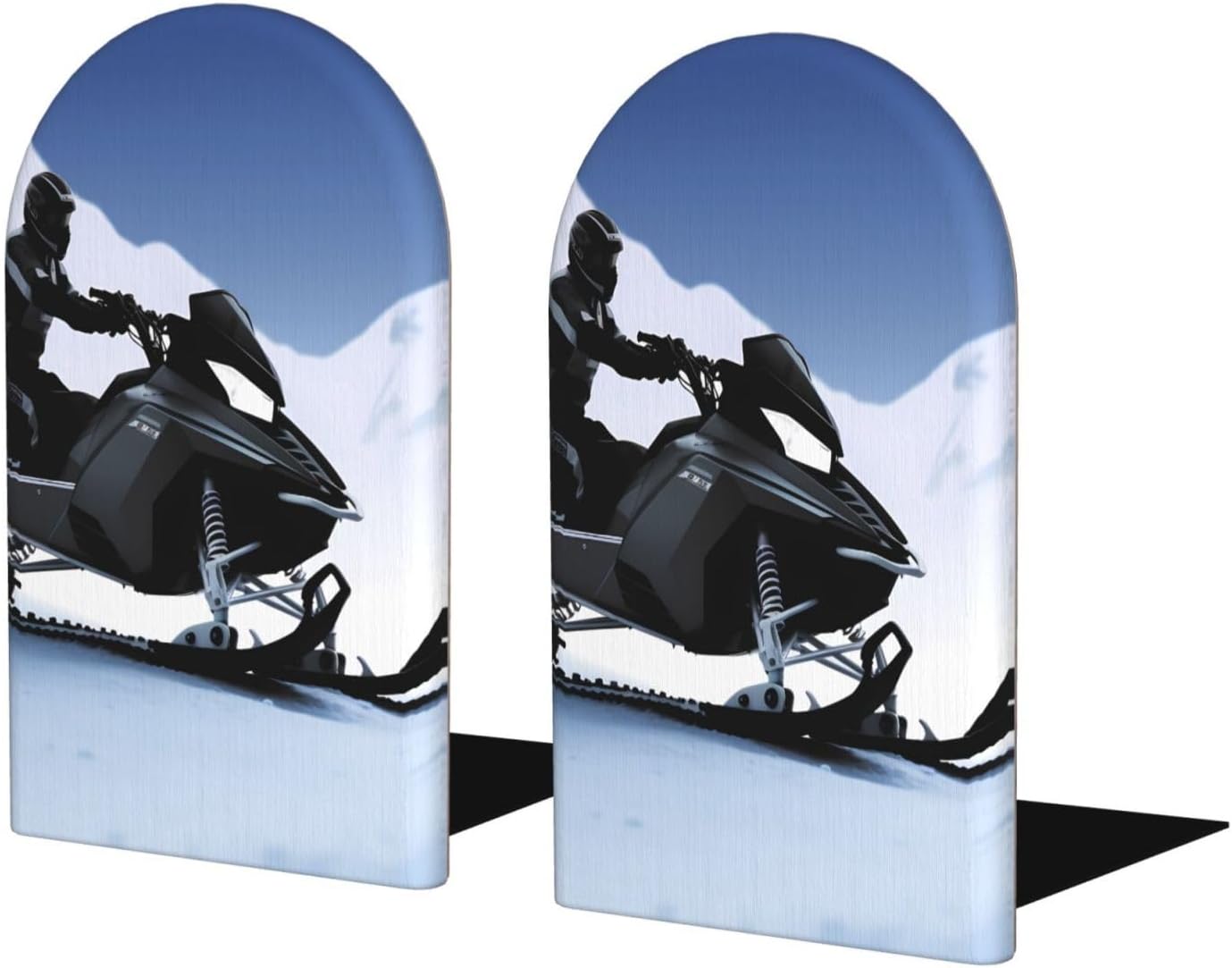 Heavy Duty Wooden Book Ends with Non-Slip Base
