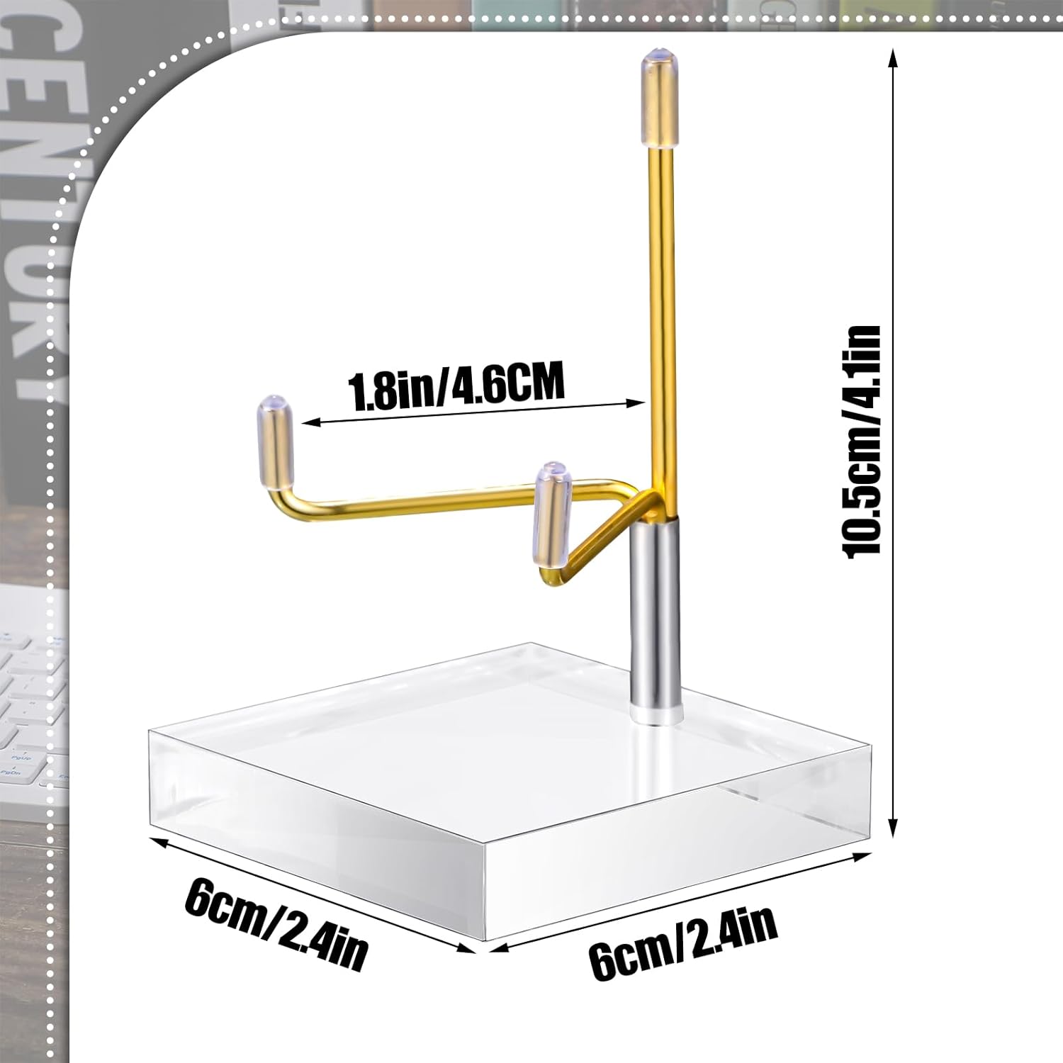 Kigley 4 Pcs Adjustable Metal Arm Display Stand Easel