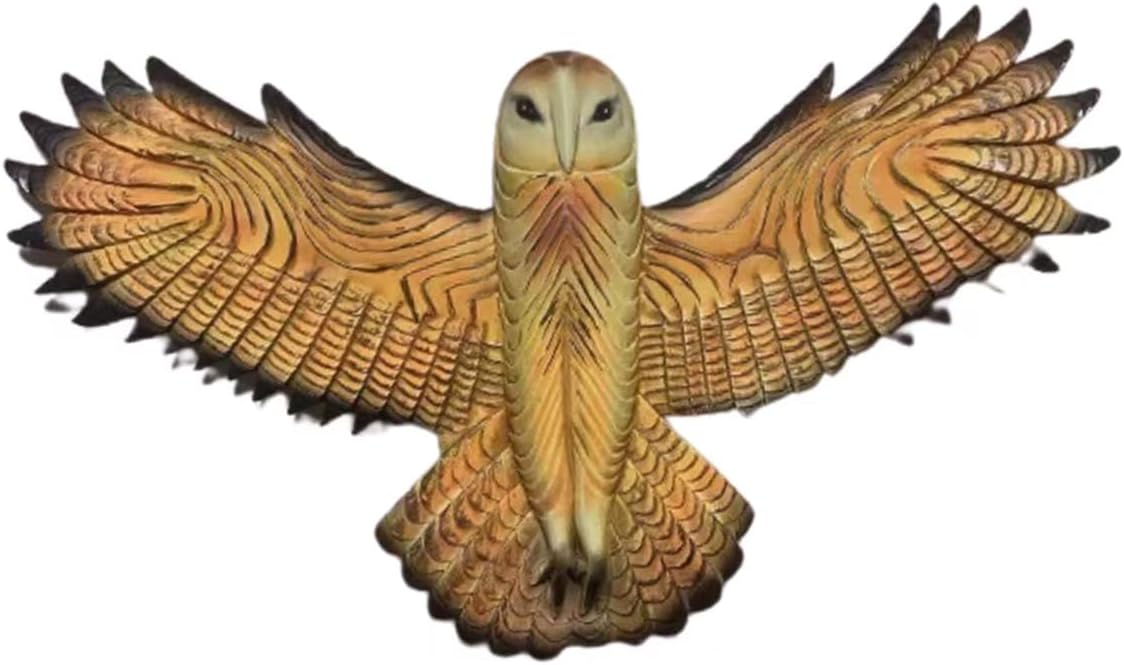 Rekeell Handcrafted Owl Resin Wall Sculpture