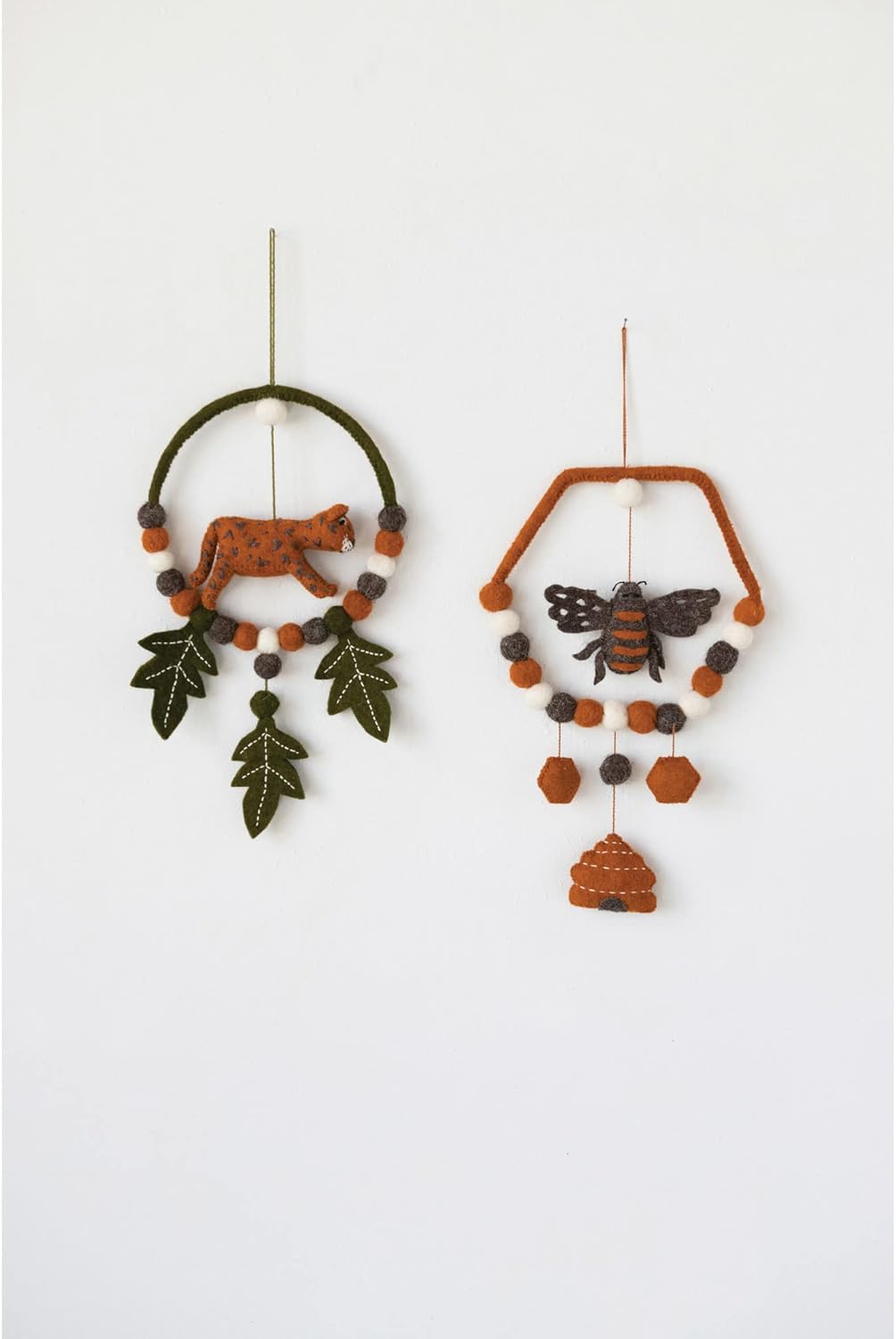 Creative Co Op Wool Felt Cheetah Mobile