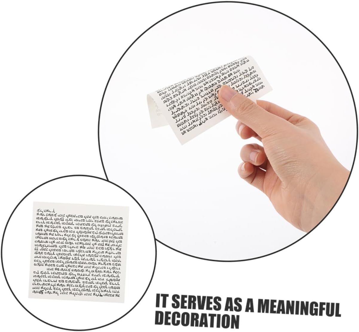 PRETYZOOM 100Pcs Jewish Mezuzah Scroll Wall Decor