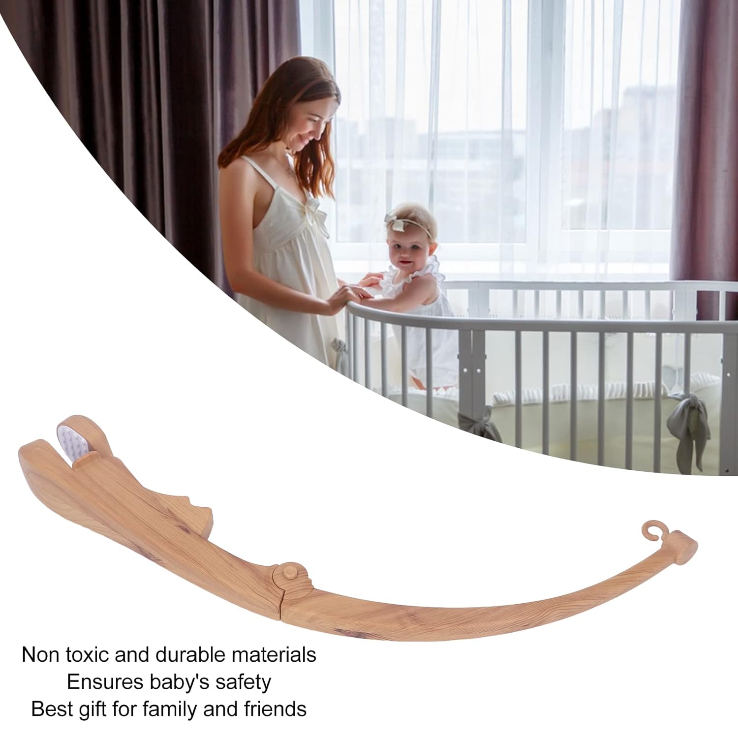 FTVOGUE Foldable Crib Mobile Holder Arm