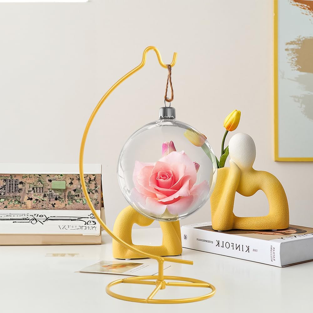 Fosinz Ornament Display Stand for Hanging Glass Globe Air Plant Terrarium