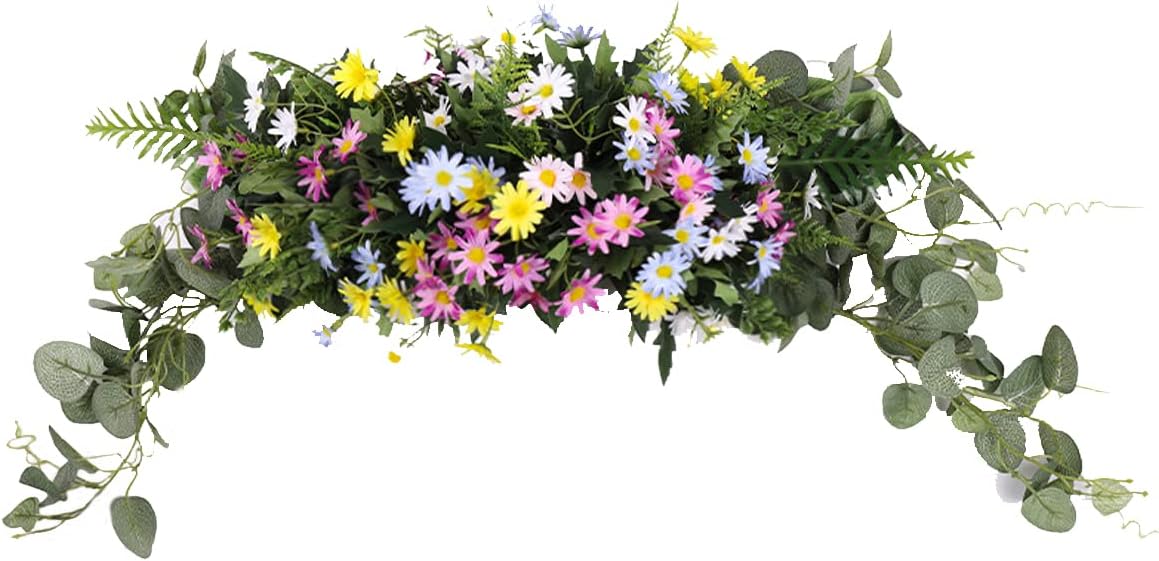 Belupai 276 In Artificial Daisy Swag Decor
