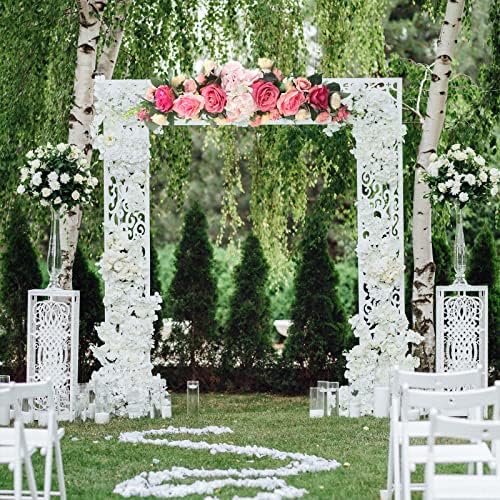 26in Artificial Rose Flower Swag with Green Leaves