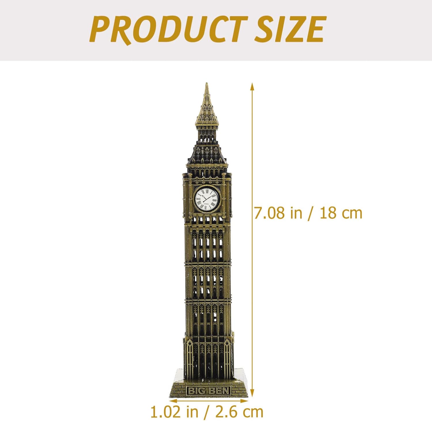 Alipis London Big Metal Building Model Decorative Statue