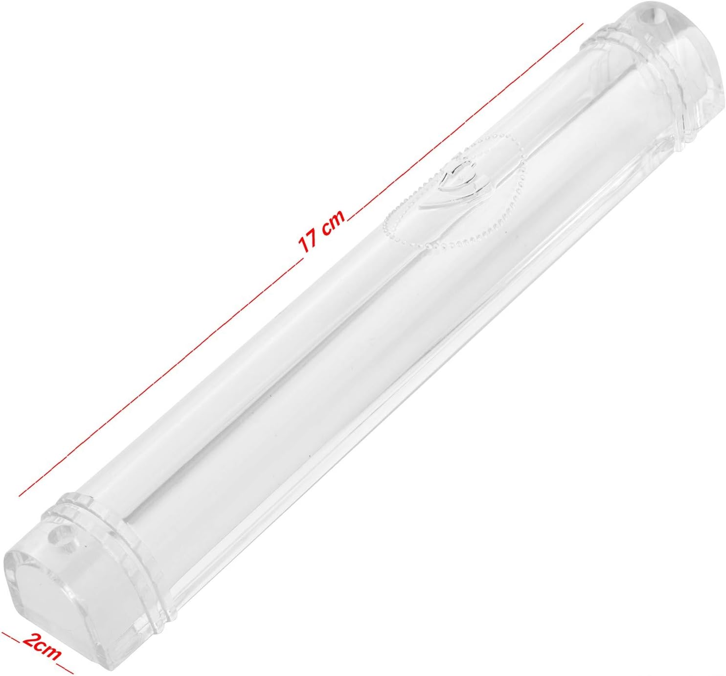 SUPER STAM Mezuzah Case Holder 63 Inch Clear Lot of 5