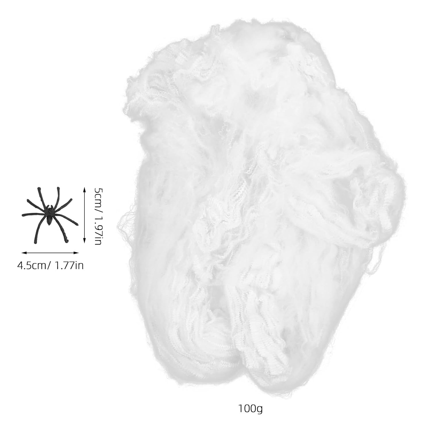 CIMAXIC 4 Pack Fake Spider Webs for Halloween