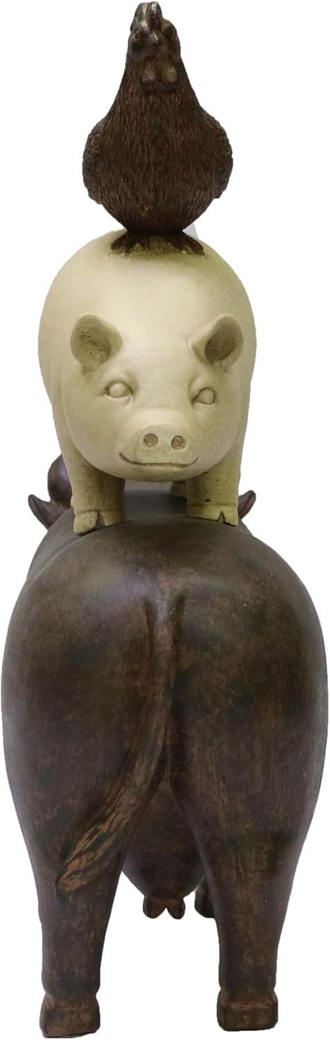 Natures Mark 3 Stacked Farm Animals Decor