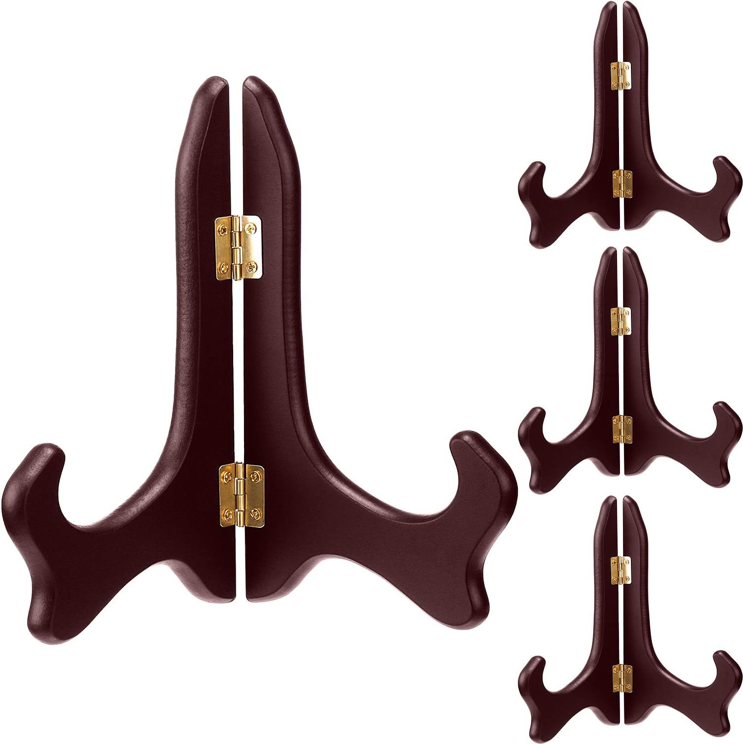 Tatuo 4 Pack Red Wooden Easel Display Stand